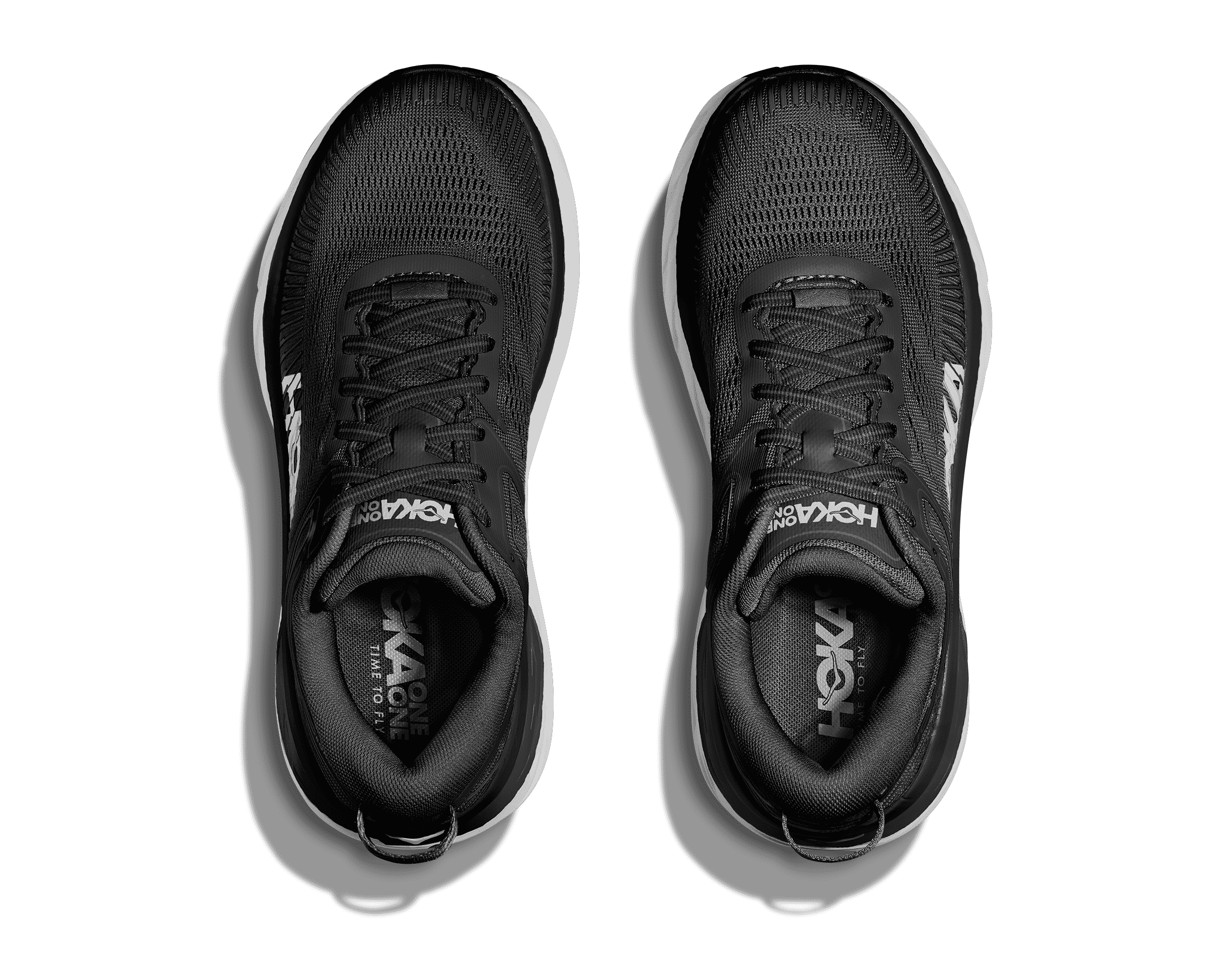 HOKA Men's Bondi 7 - BLACK / WHITE