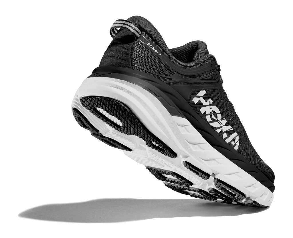 HOKA Men's Bondi 7 - BLACK / WHITE