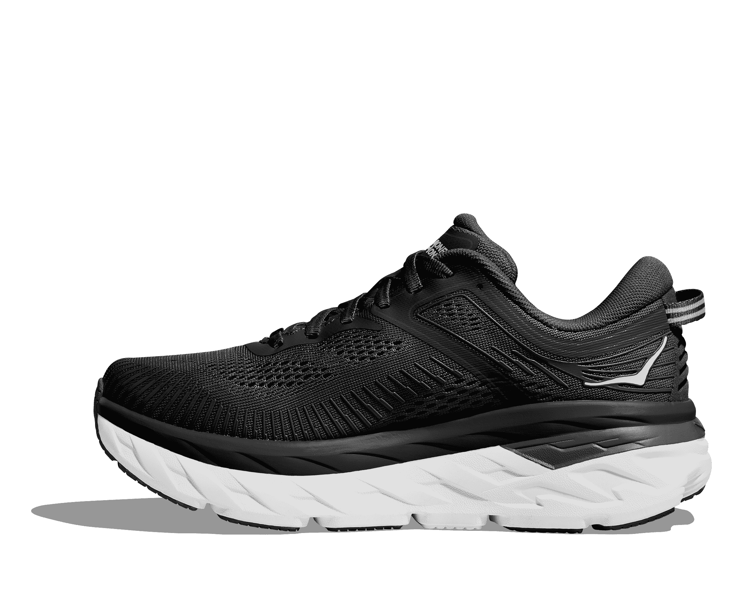 HOKA Men's Bondi 7 - BLACK / WHITE