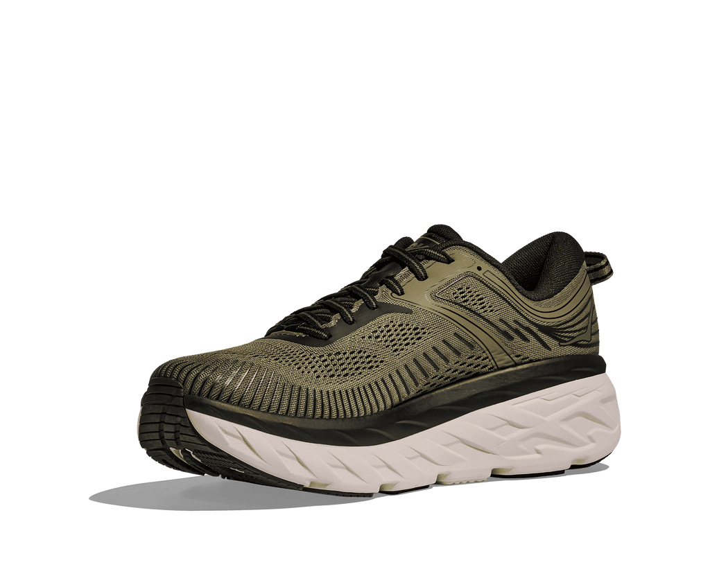 HOKA Men's Bondi 7 - WILD RYE / BLACK
