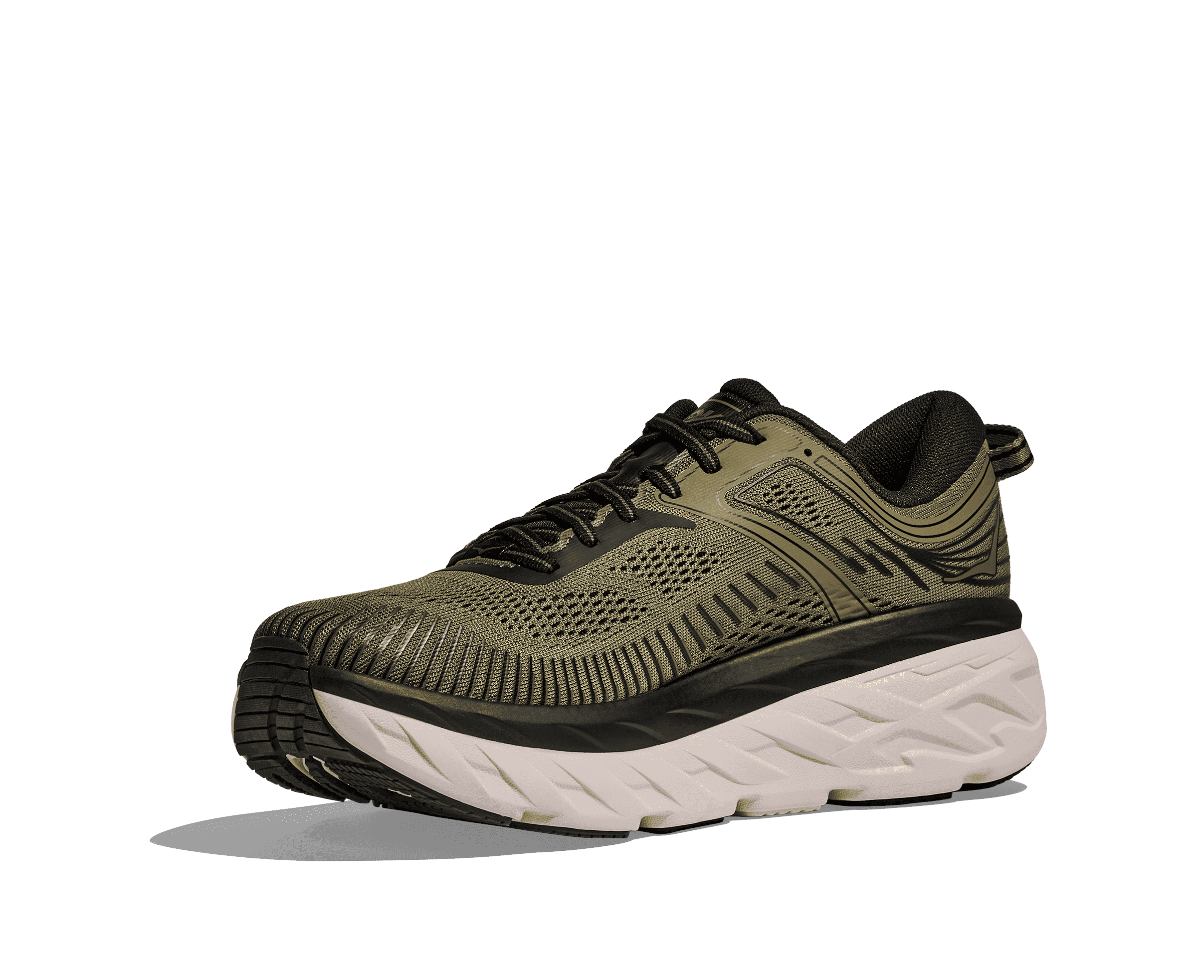 HOKA Men's Bondi 7 - WILD RYE / BLACK