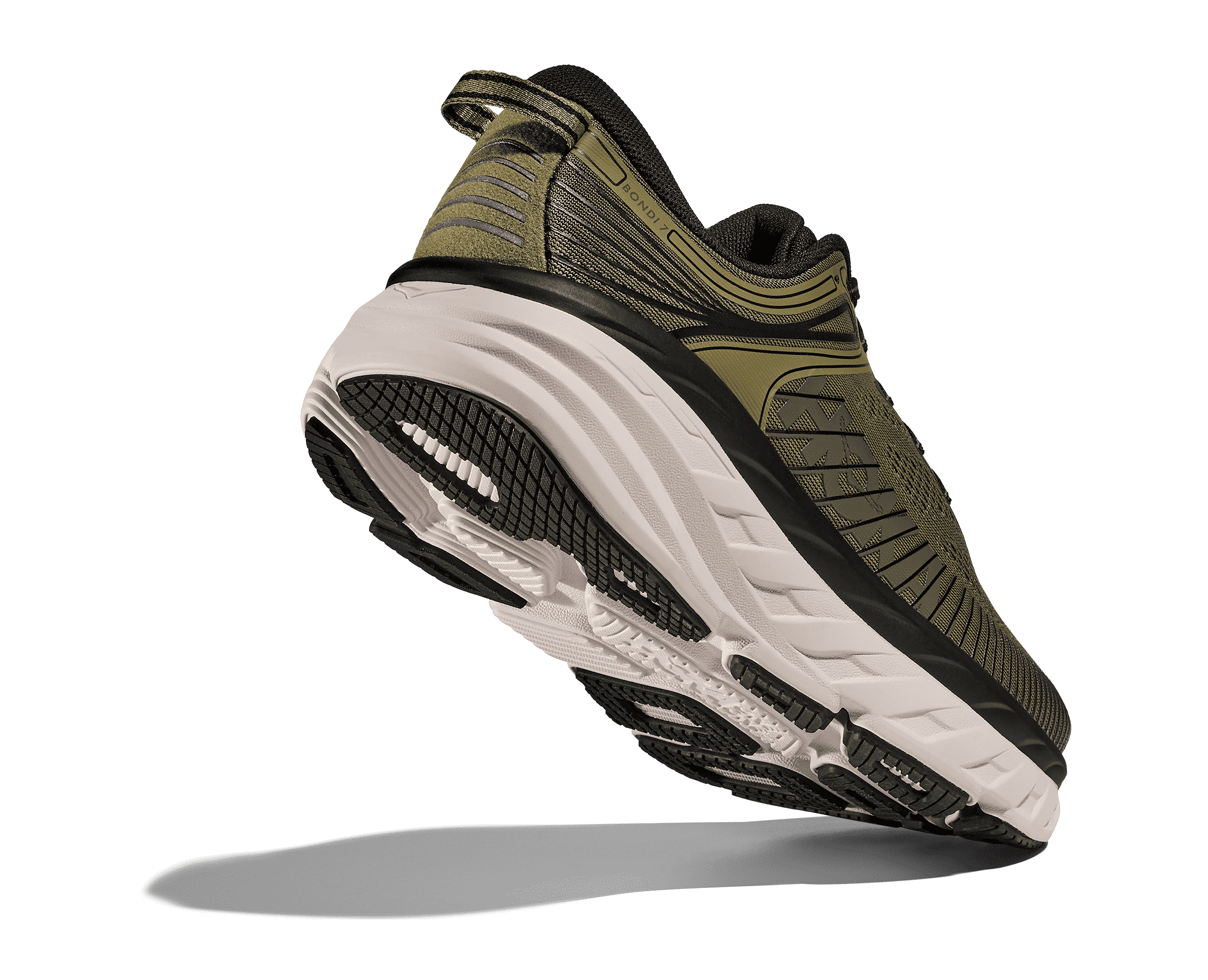 HOKA Men's Bondi 7 - WILD RYE / BLACK