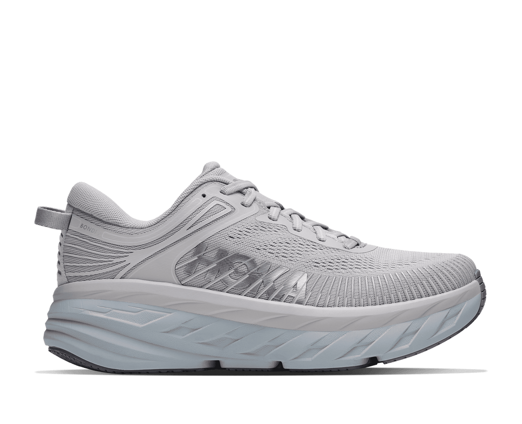 HOKA Women's Bondi 7 - STARDUST / MINERAL BLUE