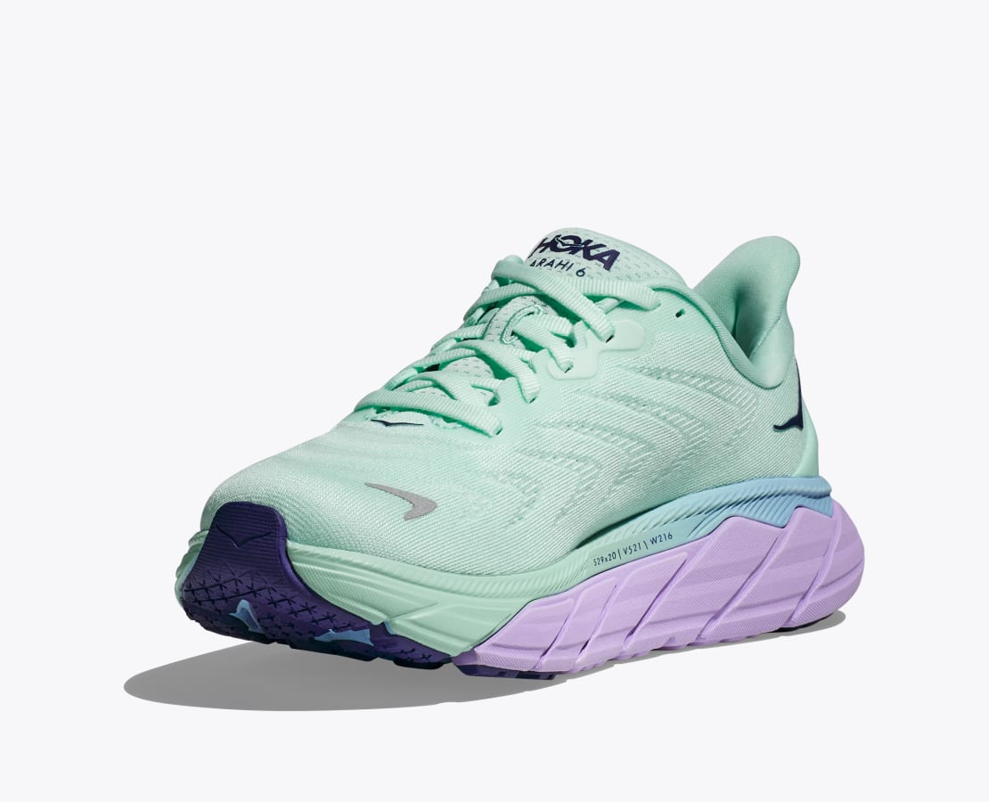 Hoka Womens Arahi 6 Wide-Sunlit Ocean / Lilac Mist (1123197-SOLM)