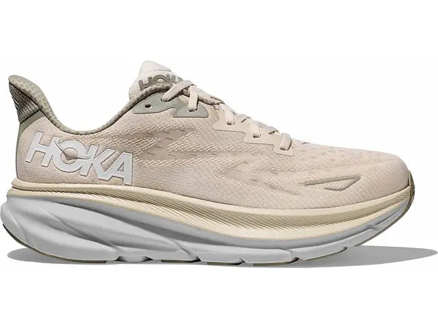 Hoka Mens Clifton 9 Wide- Oat Milk/Barley (1132210-OKB)