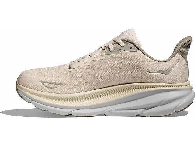 Hoka Mens Clifton 9 Wide- Oat Milk/Barley (1132210-OKB)