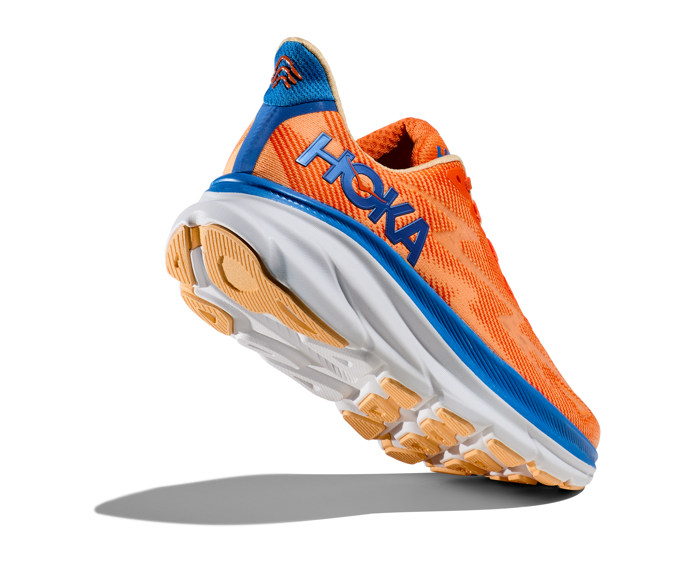 Hoka Mens Clifton 9 Wide - Vibrant Orange/Impala (1132210-VOIM)