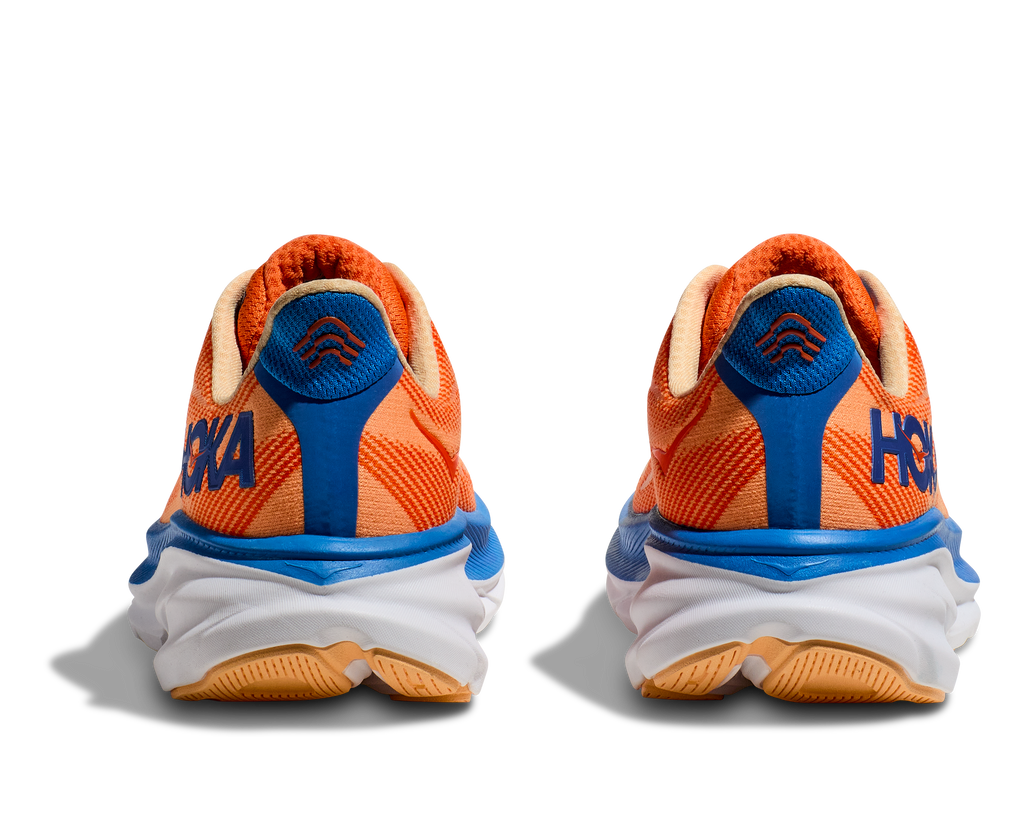 Hoka Mens Clifton 9 Wide - Vibrant Orange/Impala (1132210-VOIM)