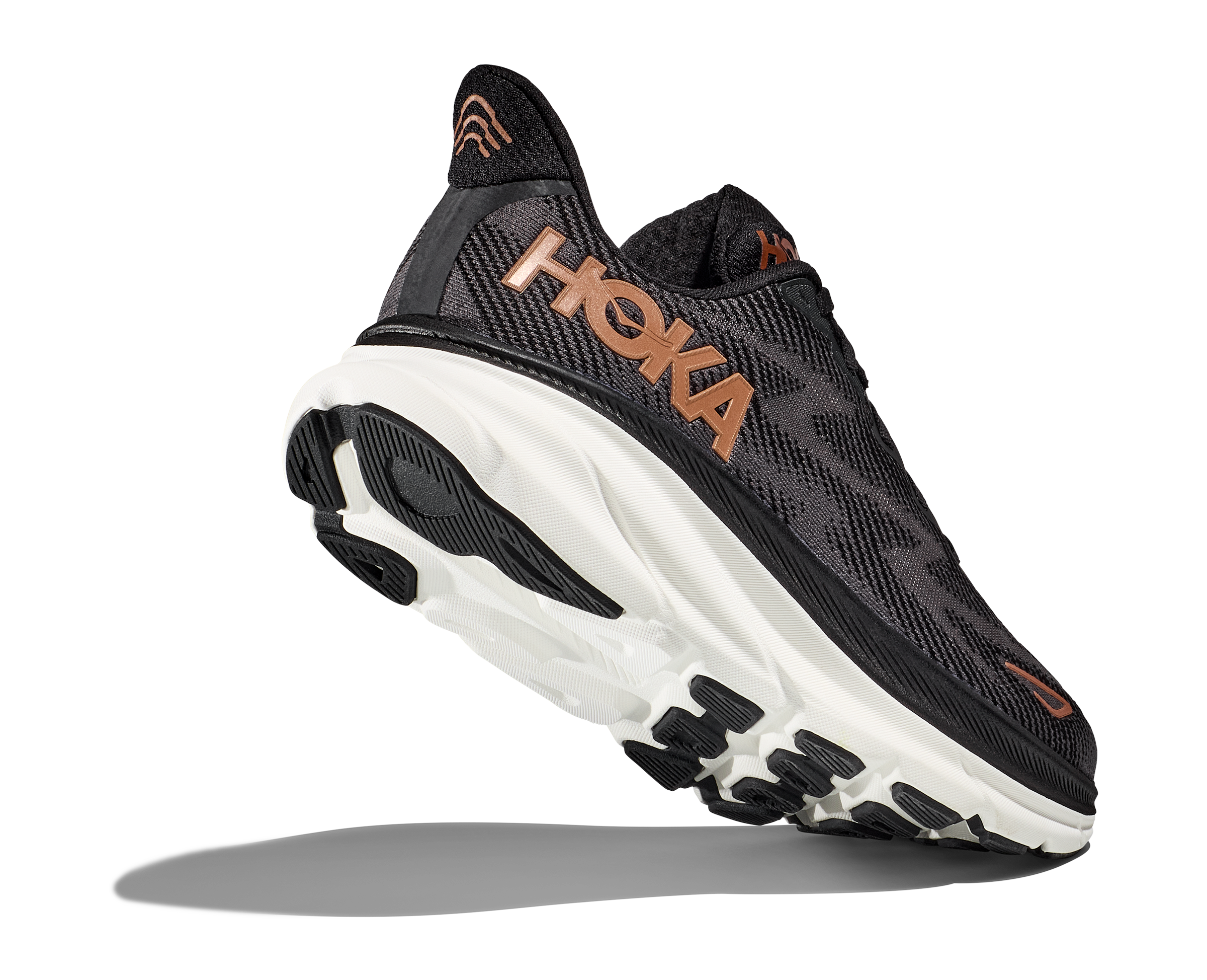 Hoka Womens Clifton 9- Black/Rose Gold (1127896-BRGL)