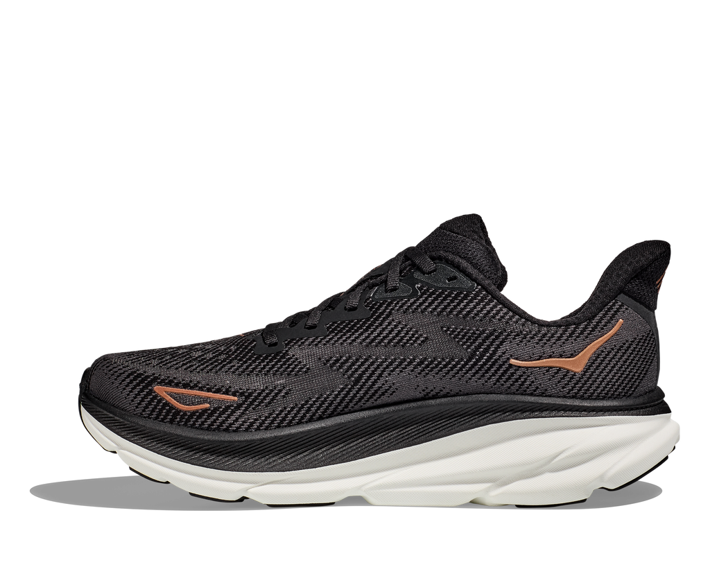 Hoka Womens Clifton 9- Black/Rose Gold (1127896-BRGL)