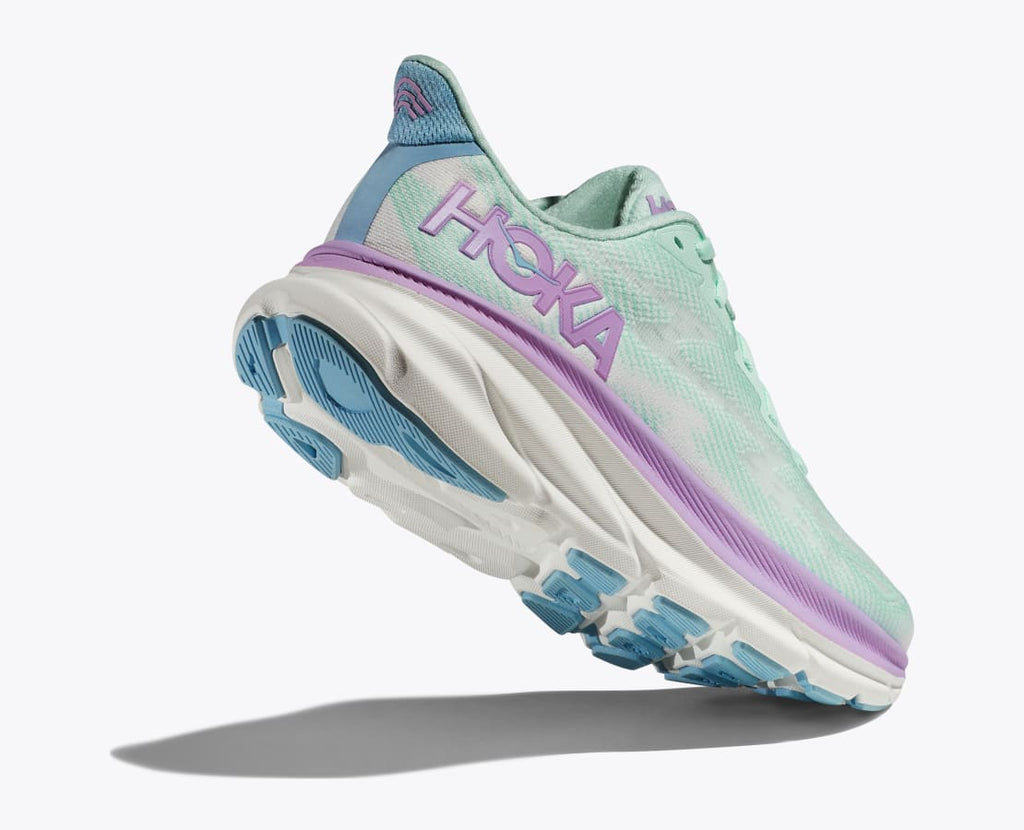 Hoka Womens Clifton 9 Wide- Sunlit Ocean/Lilac (1132211-SOLM)
