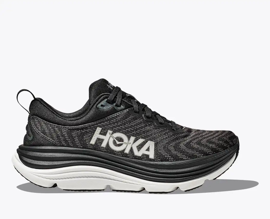 HOKA Men's Gaviota 5 - Black / White (Wide)
