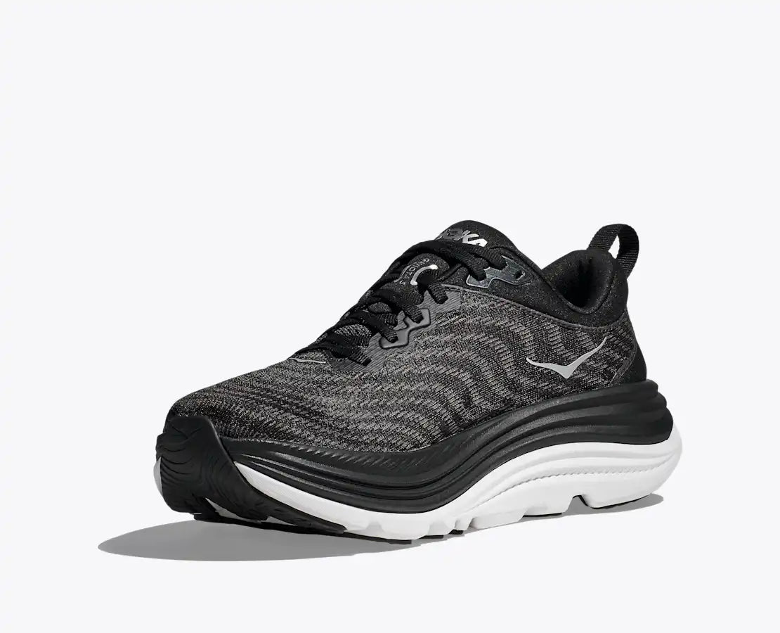HOKA Men's Gaviota 5 - Black / White (Wide)