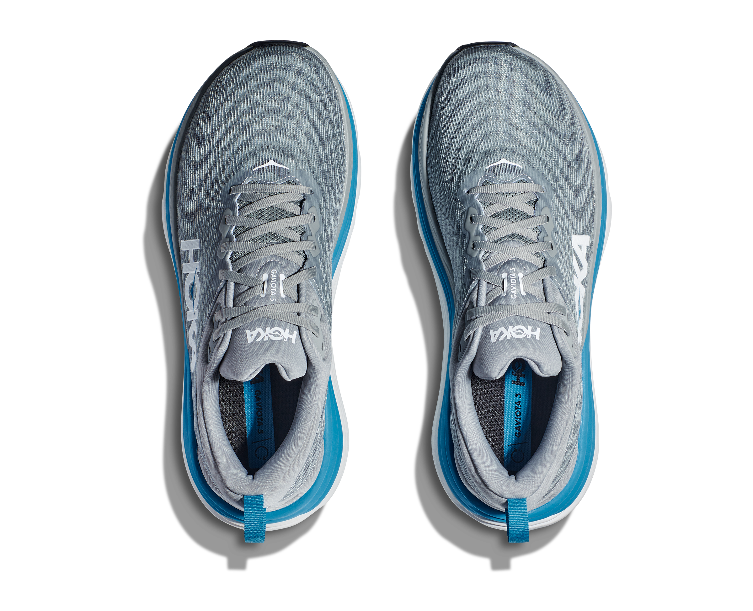 Hoka Mens Gaviota 5 Wide- Limestone/Diva Blue (1134234-LDVB)