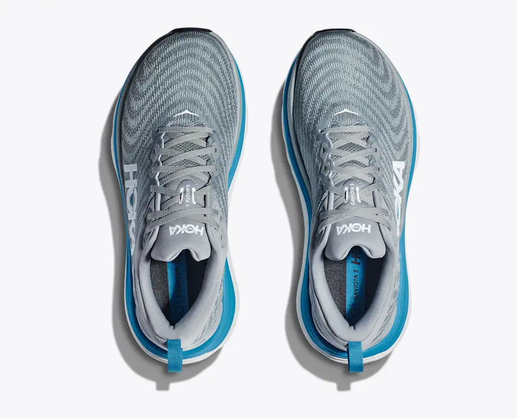 HOKA Men's Gaviota 5 - Limestone / Diva Blue (Wide)