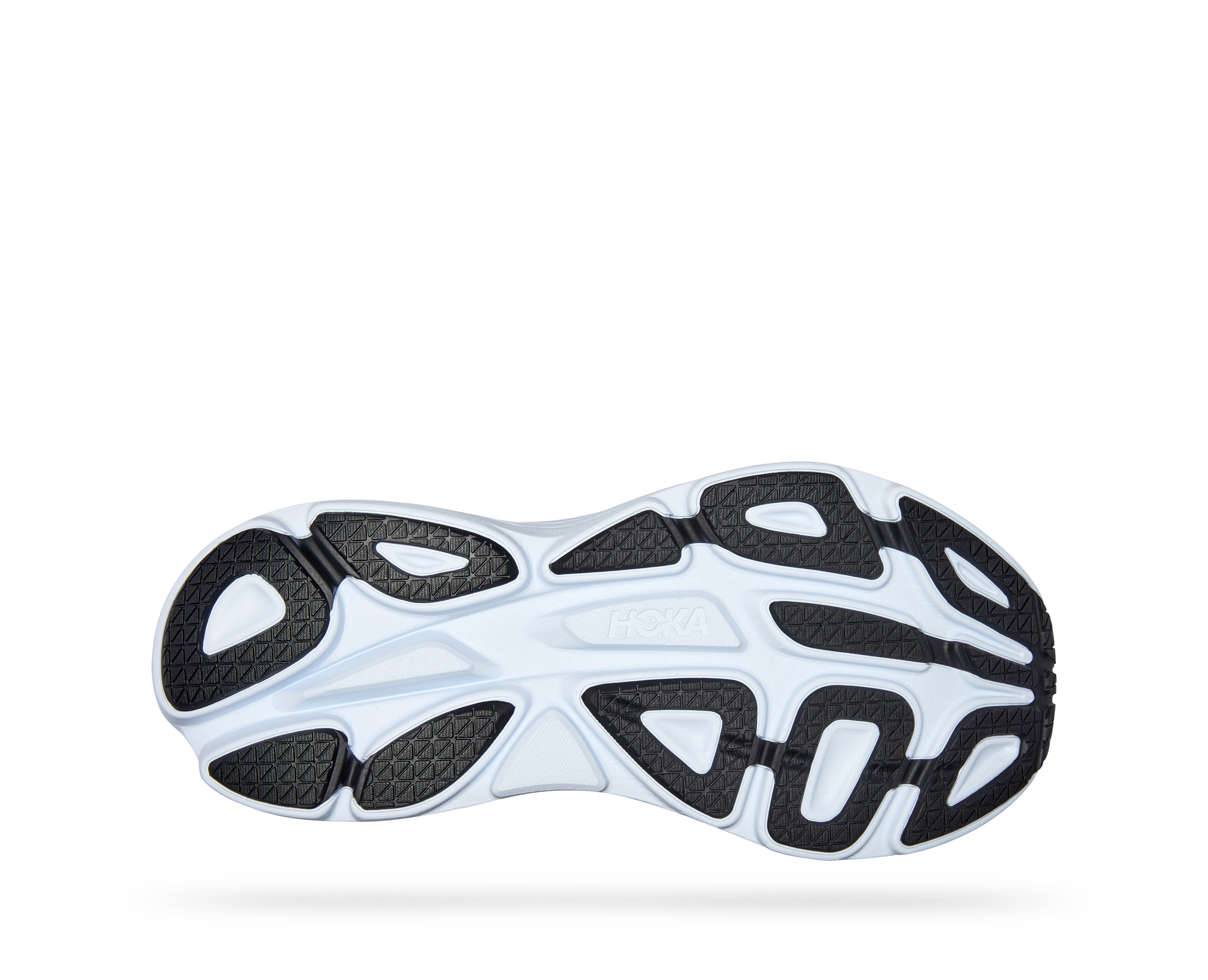 Hoka Mens Bondi 8 Extra Wide- Black/White (1127955-BWHT)