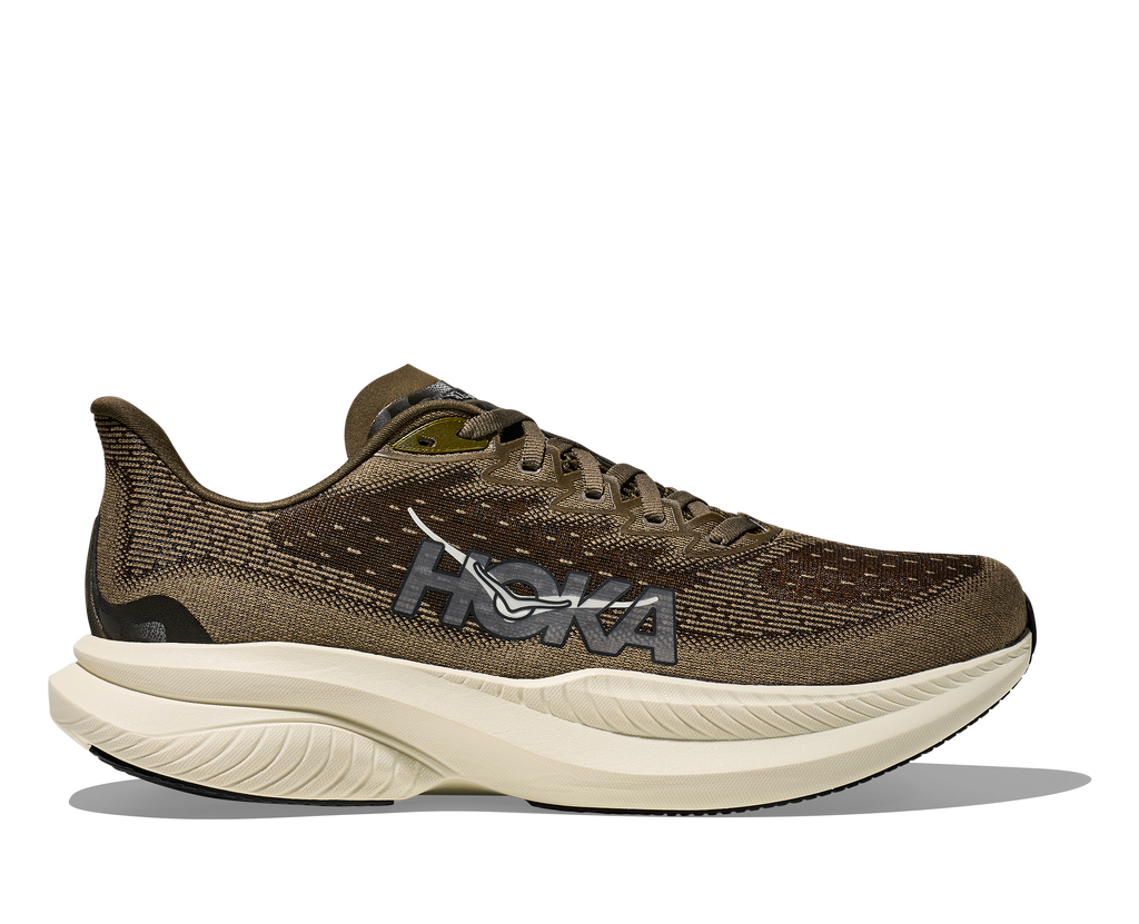 HOKA Men's Mach 6 - ANTIQUE OLIVE / TRUFFLE SALT