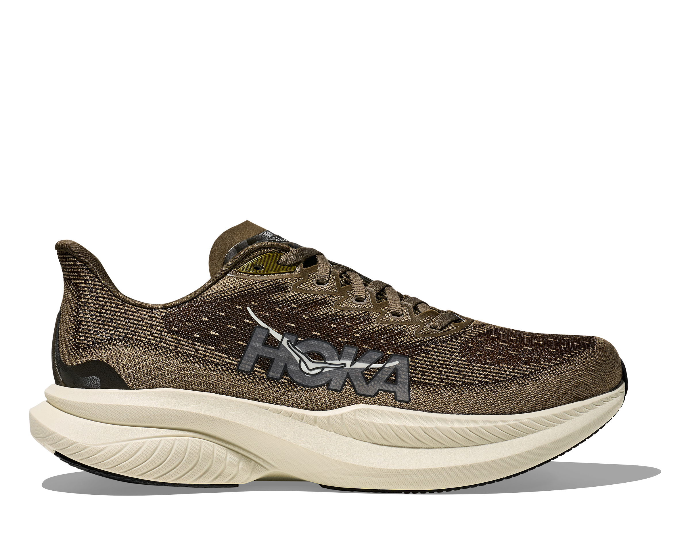 HOKA Men's Mach 6 - ANTIQUE OLIVE / TRUFFLE SALT