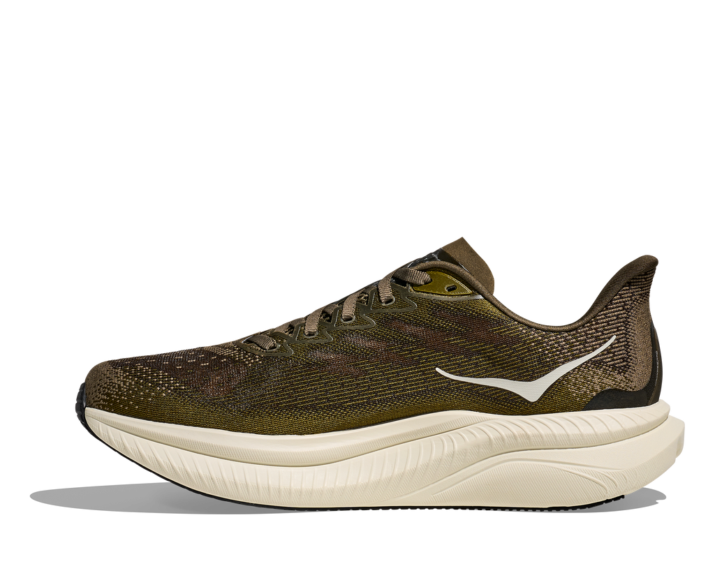 HOKA Men's Mach 6 - ANTIQUE OLIVE / TRUFFLE SALT (Wide)