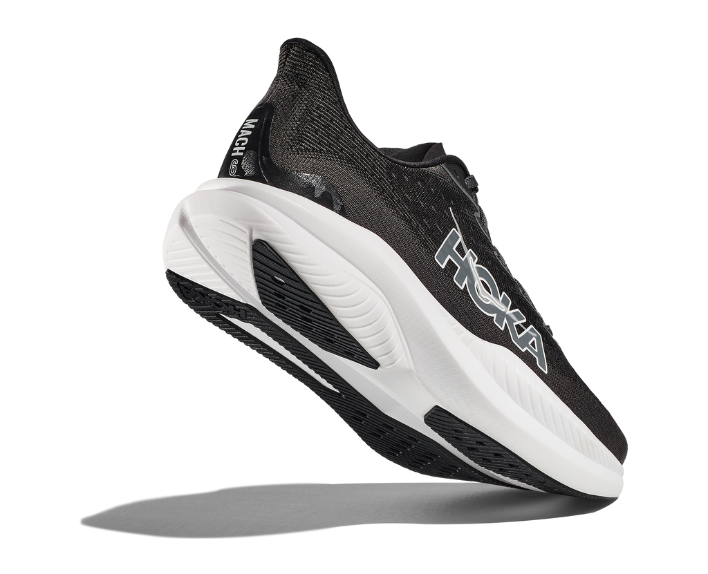 HOKA Men's Mach 6 - BLACK / WHITE (Wide)