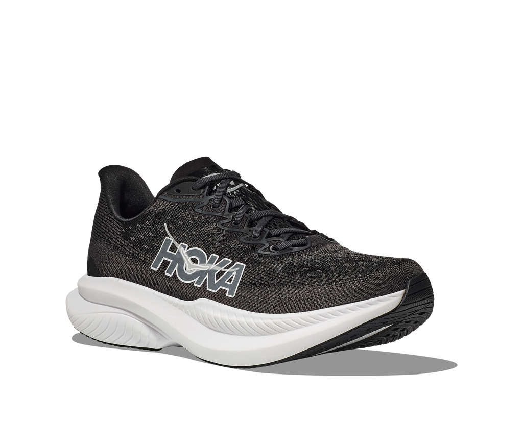 HOKA Men's Mach 6 - BLACK / WHITE (Wide)