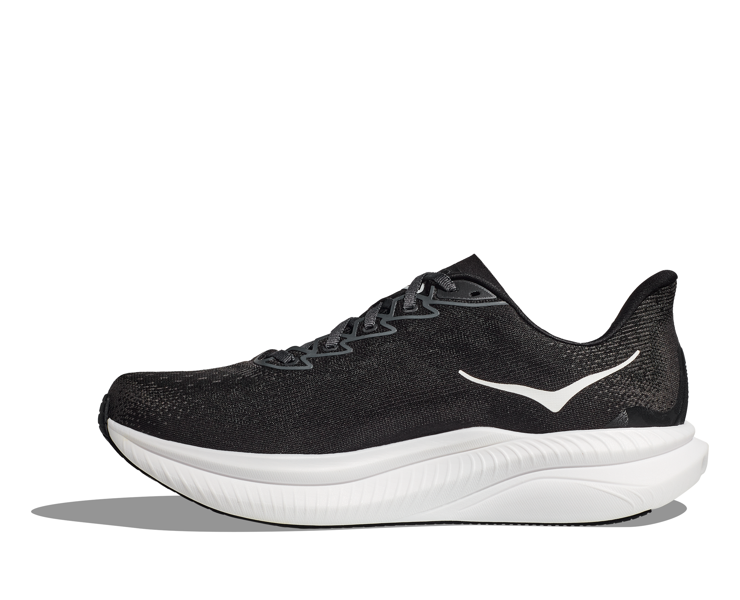 HOKA Men's Mach 6 - BLACK / WHITE (Wide)