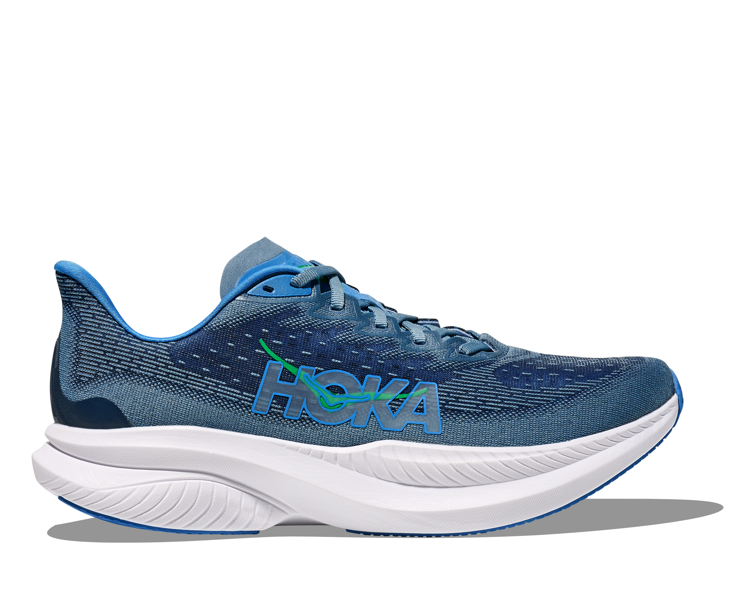 HOKA Men's Mach 6 - DOWNPOUR / THUNDER CLOUD (Wide)