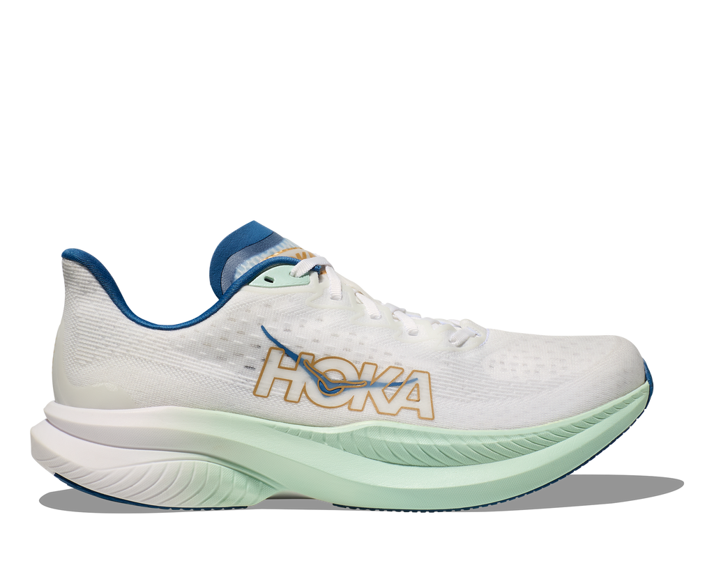 HOKA Men's Mach 6 - FROST / GOLD (Wide)