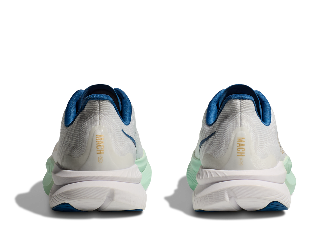 HOKA Men's Mach 6 - FROST / GOLD (Wide)