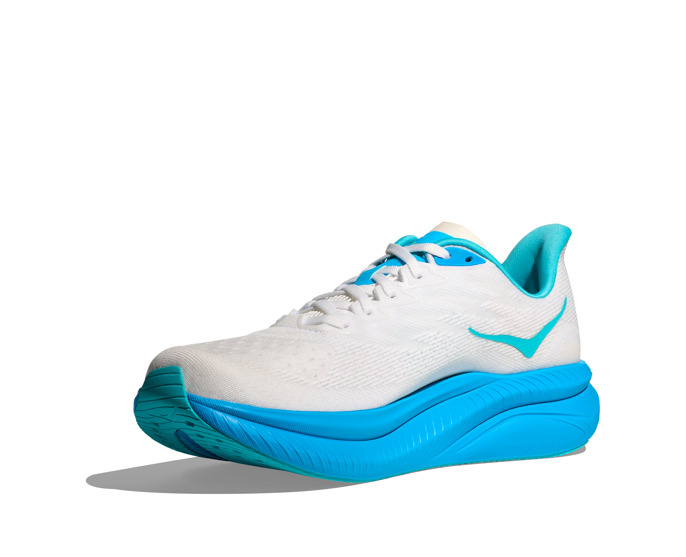 HOKA Men's Mach 6 - WHITE / SKYWARD BLUE