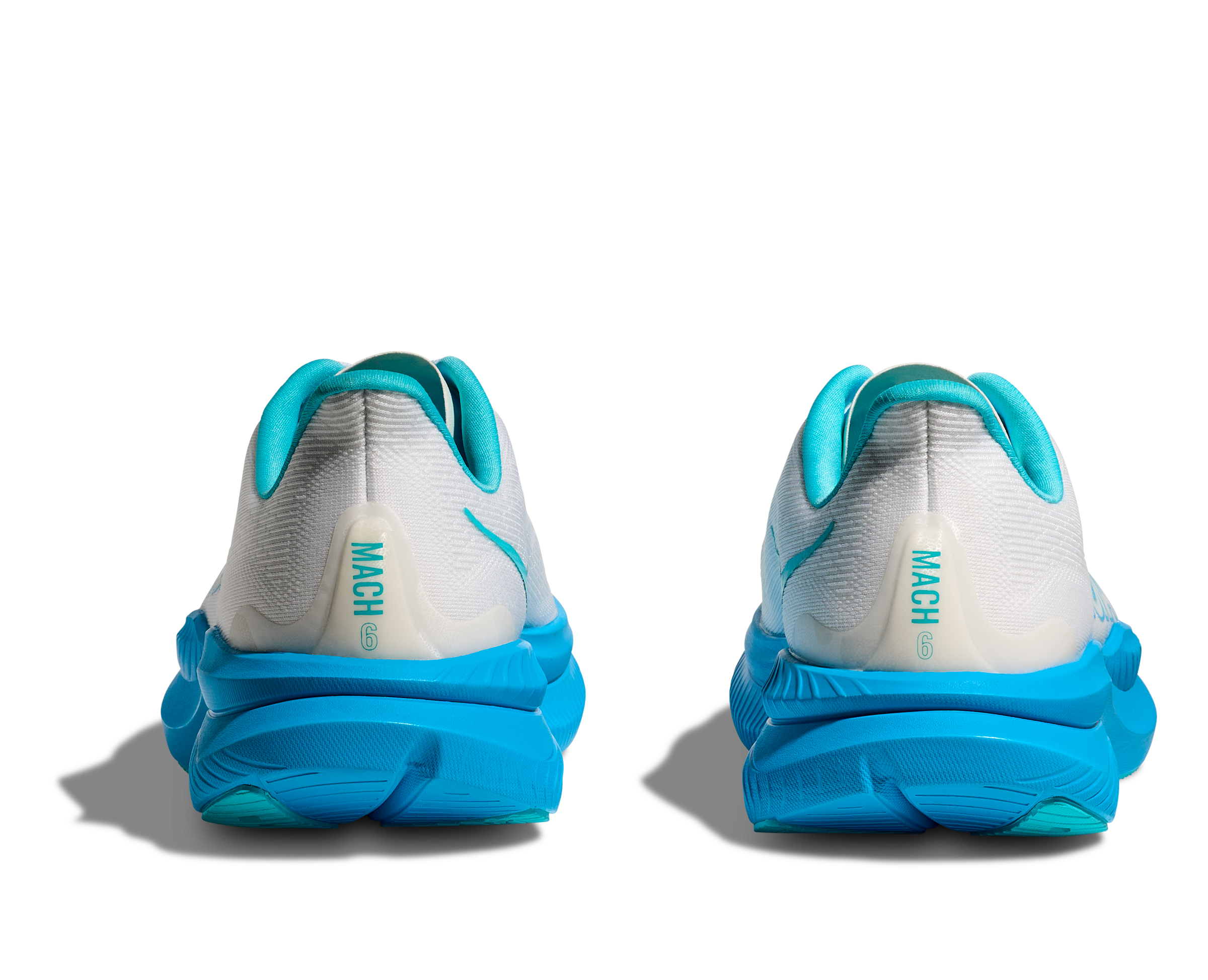 HOKA Men's Mach 6 - WHITE / SKYWARD BLUE