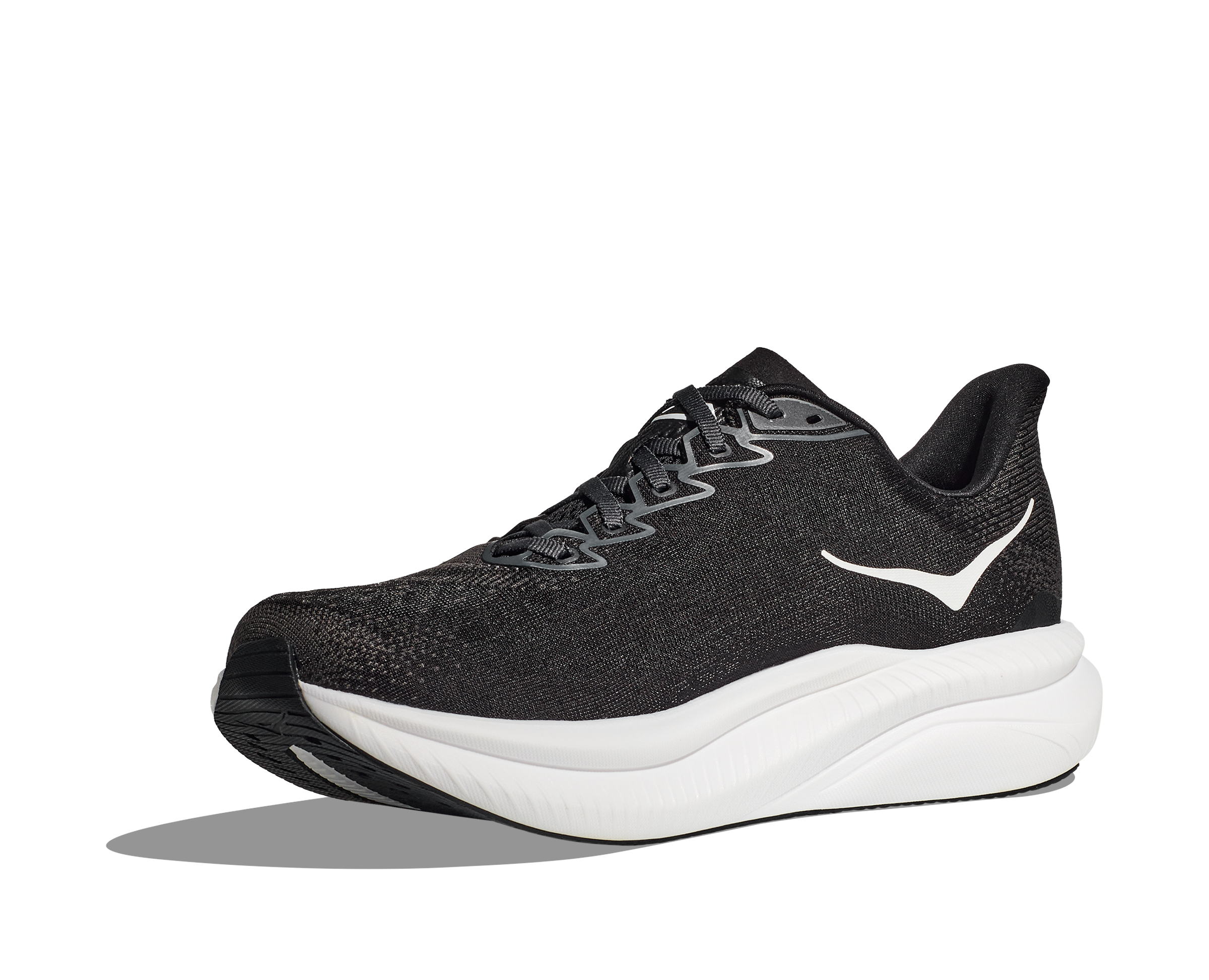 HOKA Women's Mach 6 - BLACK / WHITE