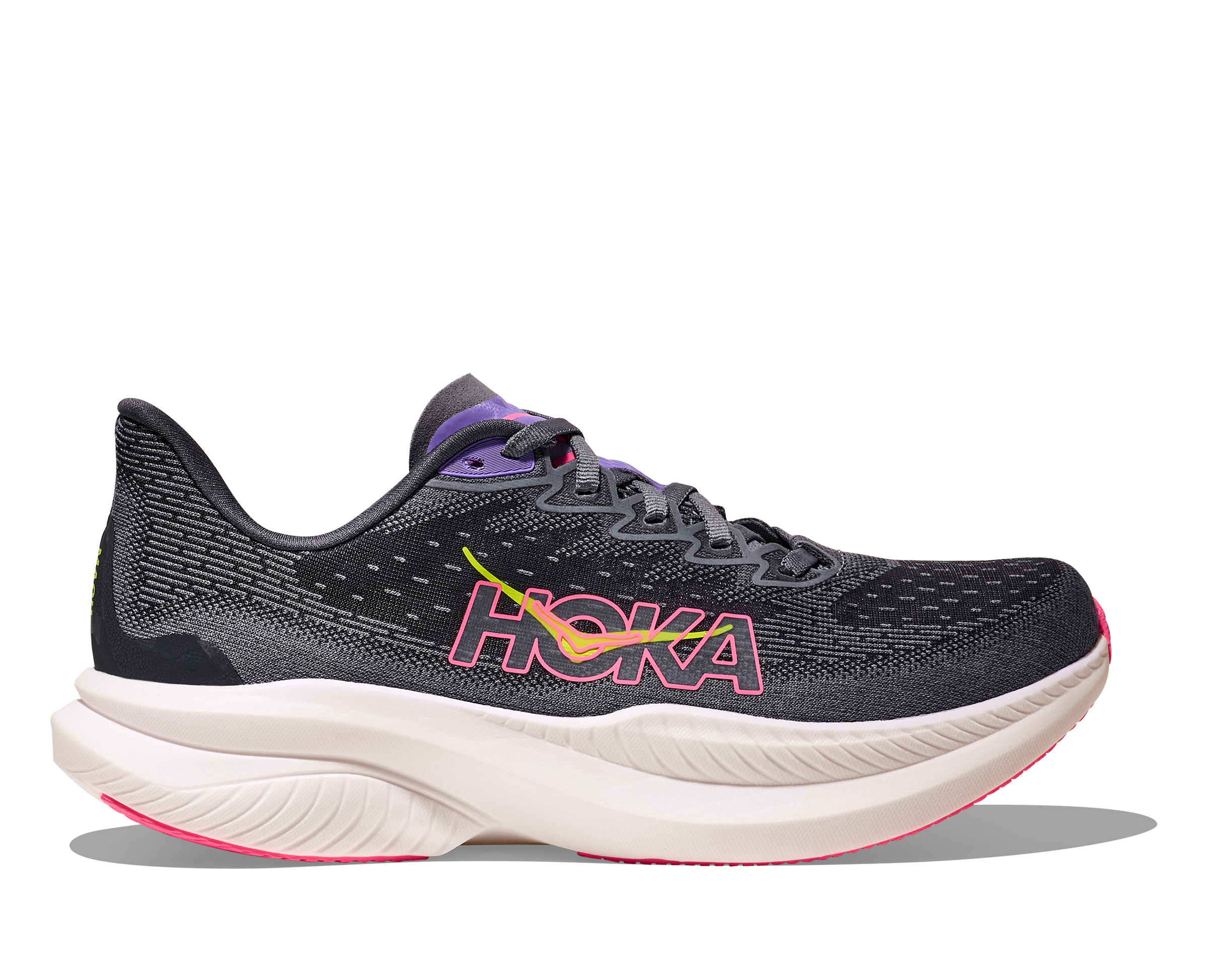 HOKA Women's Mach 6 - GREY SKIES / CHARCOAL GREY
