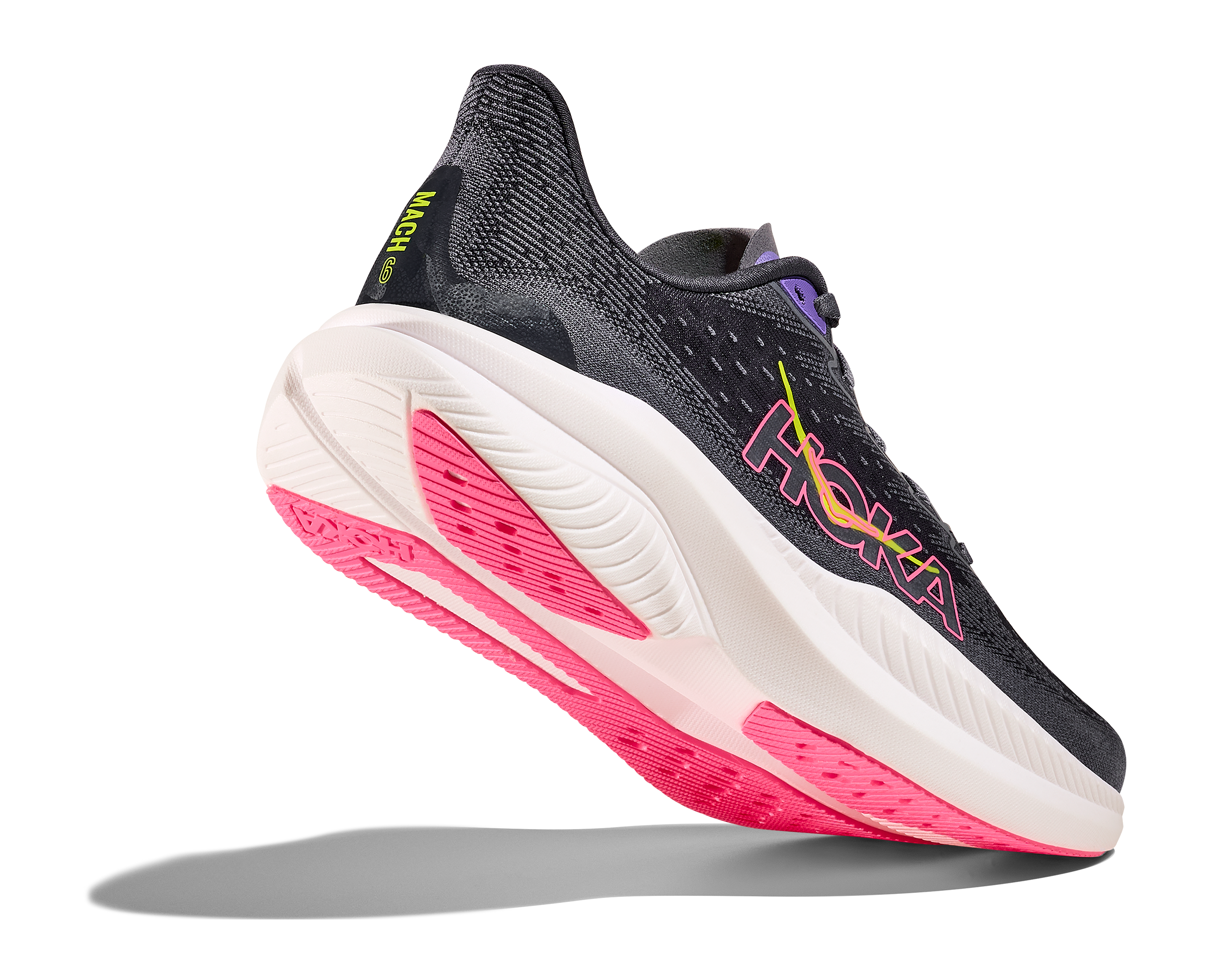 HOKA Women's Mach 6 - GREY SKIES / CHARCOAL GREY