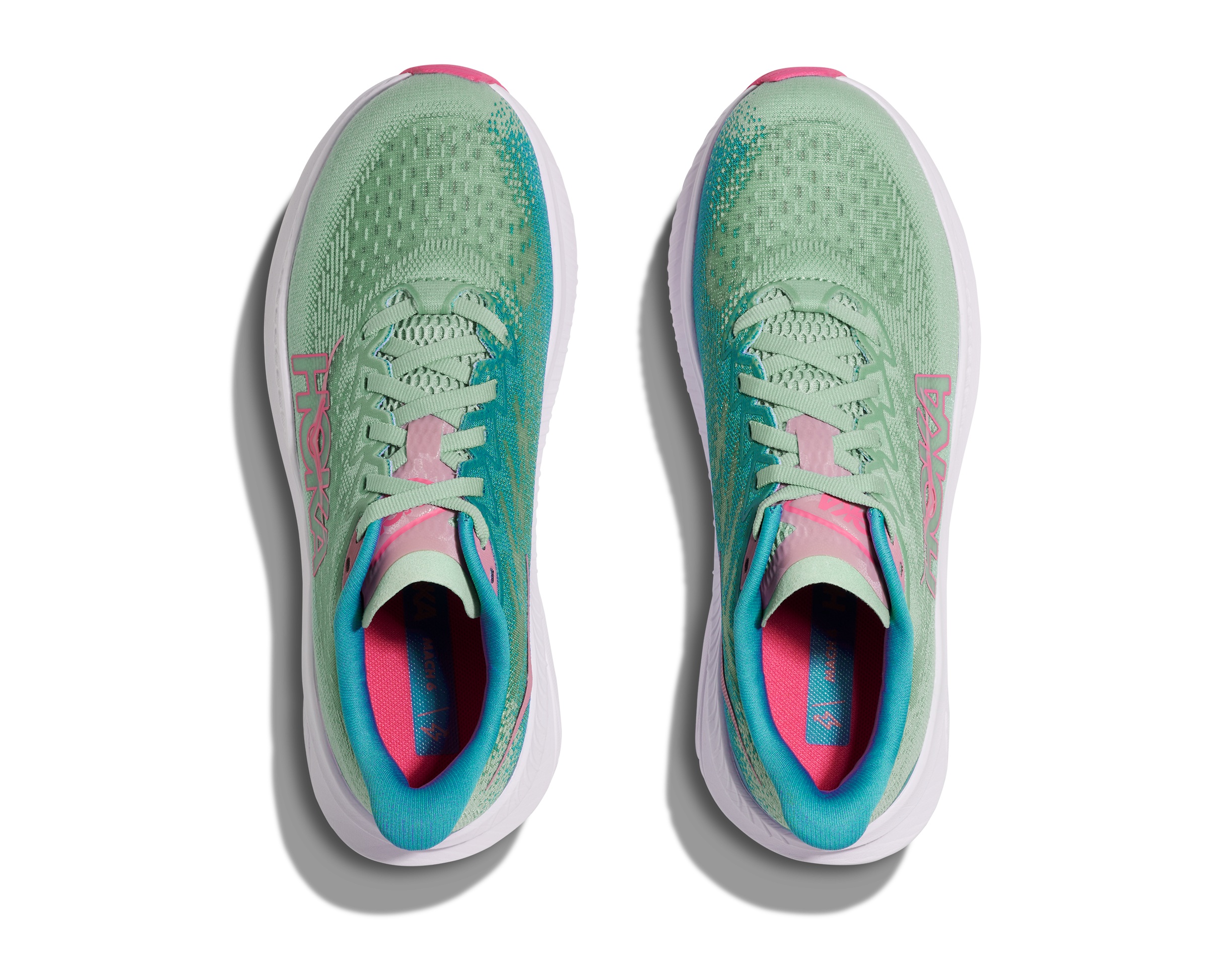 HOKA Women's Mach 6 - JADEITE / ALPINE BLUE