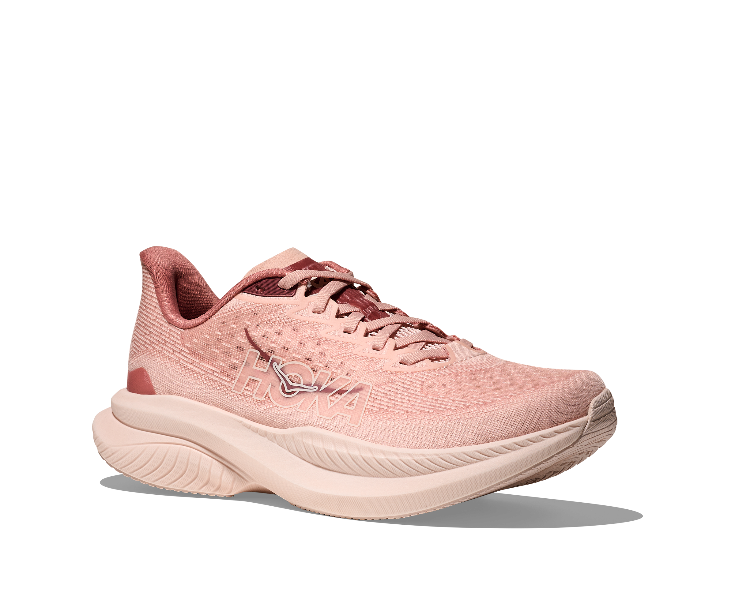 HOKA Women's Mach 6 - ROSE LATTE / BLUSH