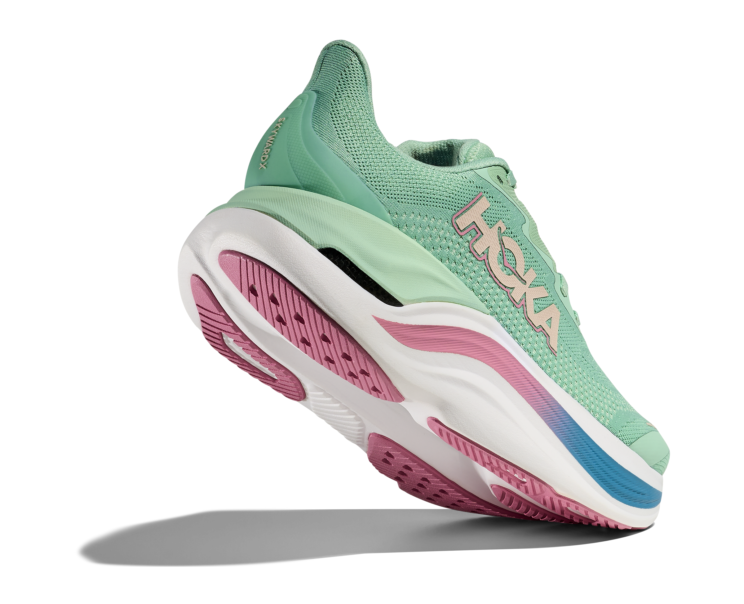 HOKA Women's Skyward X - JADEITE / DRIED ROSE