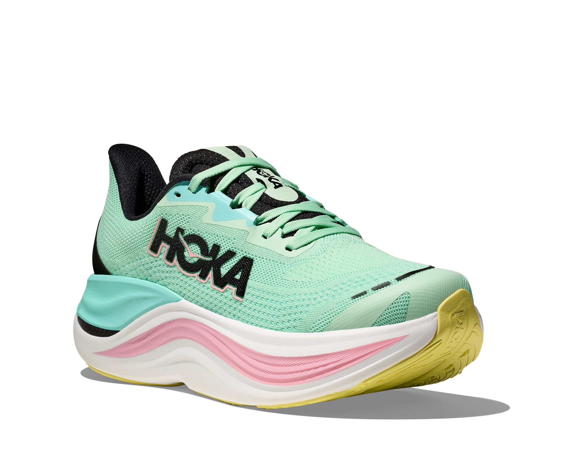 HOKA Women's Skyward X - MINT FLUORITE / BLUE SPARK