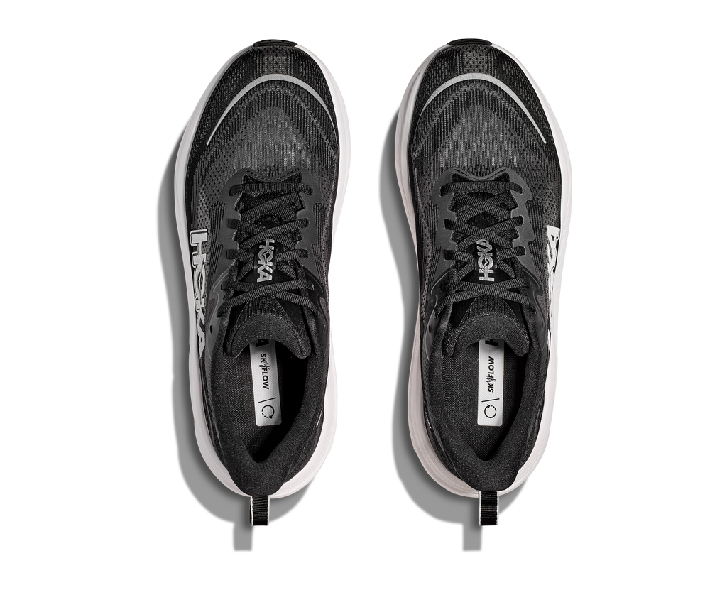 HOKA Men's Skyflow - BLACK / WHITE