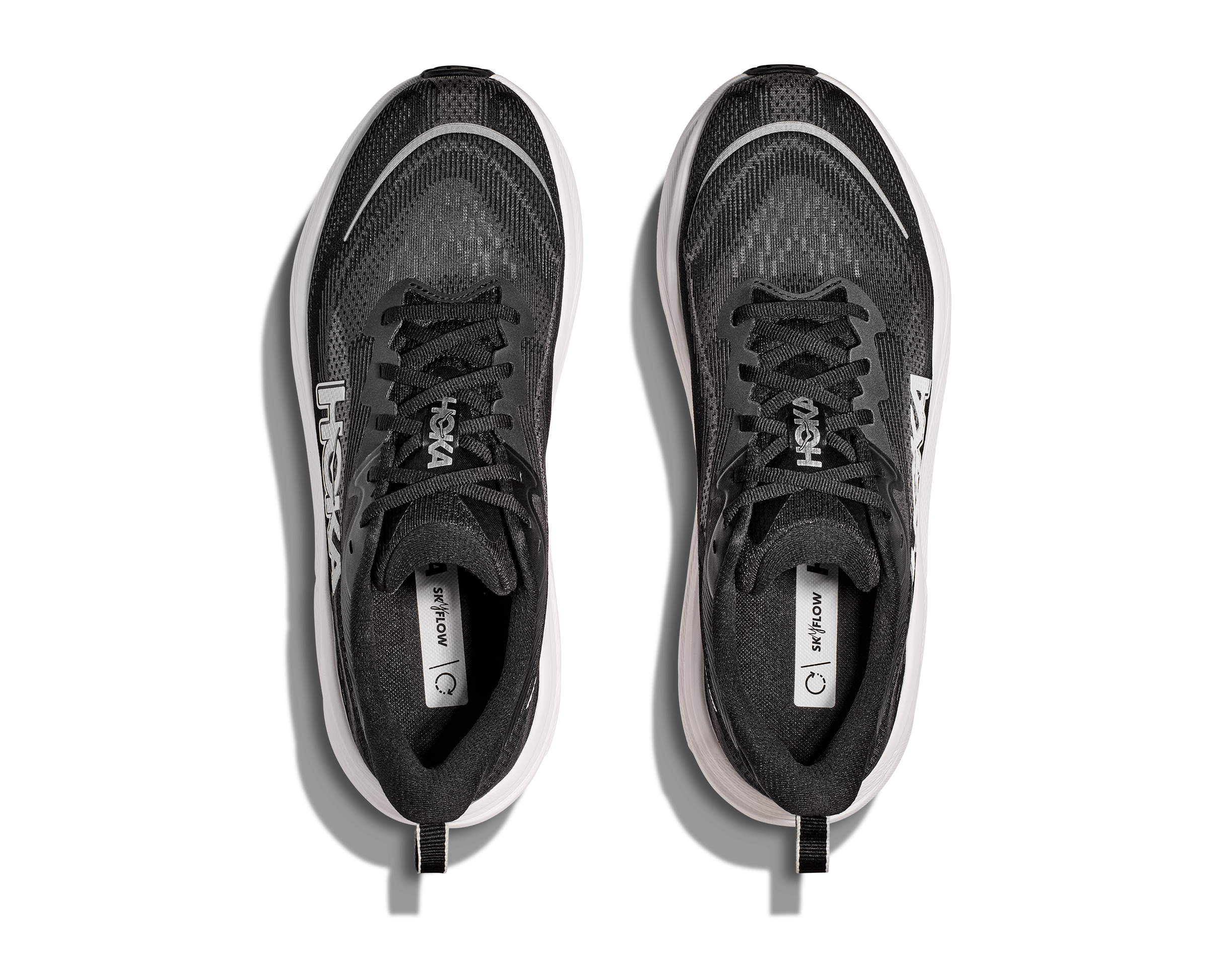 HOKA Men's Skyflow - BLACK / WHITE