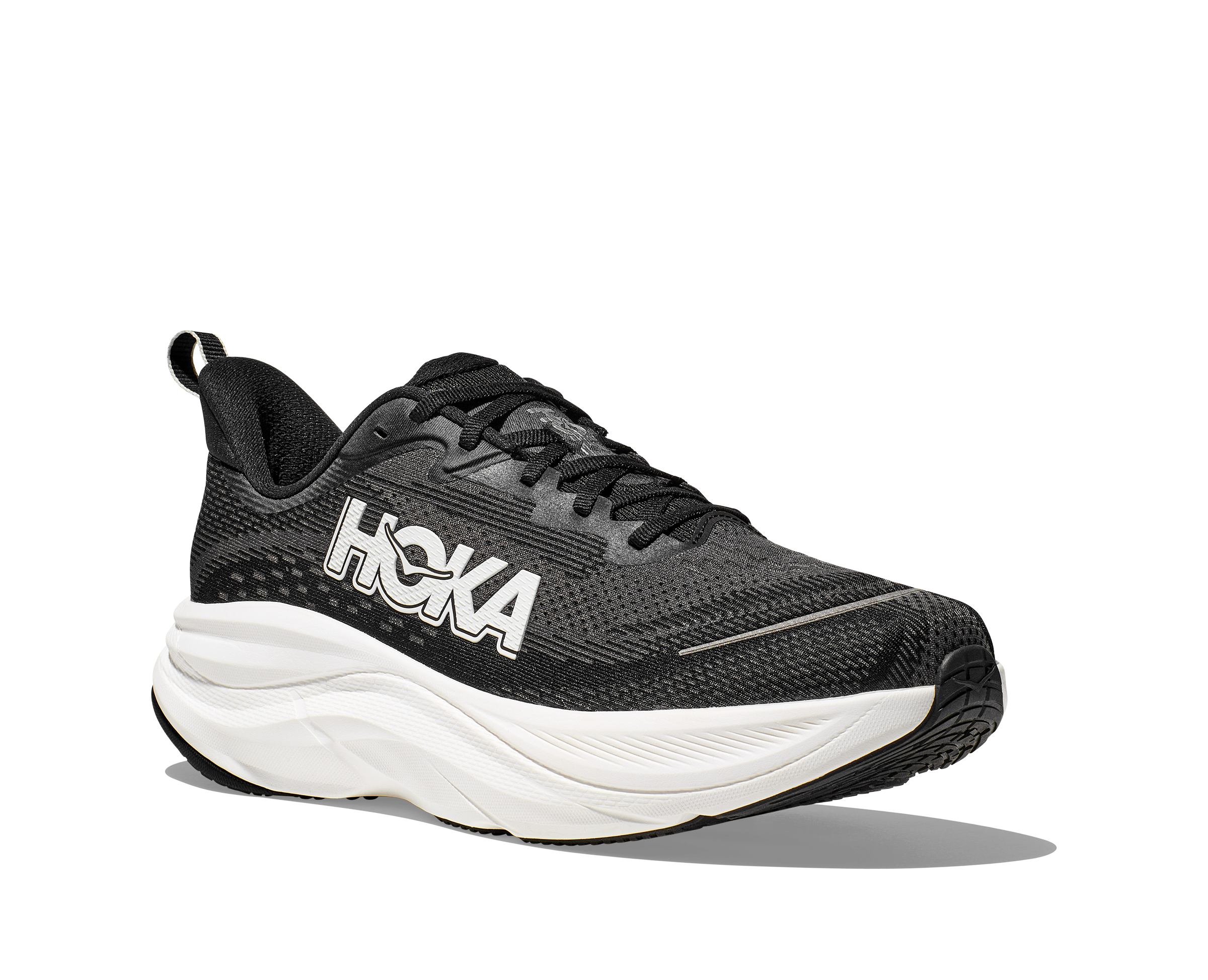 HOKA Men's Skyflow - BLACK / WHITE (Wide)