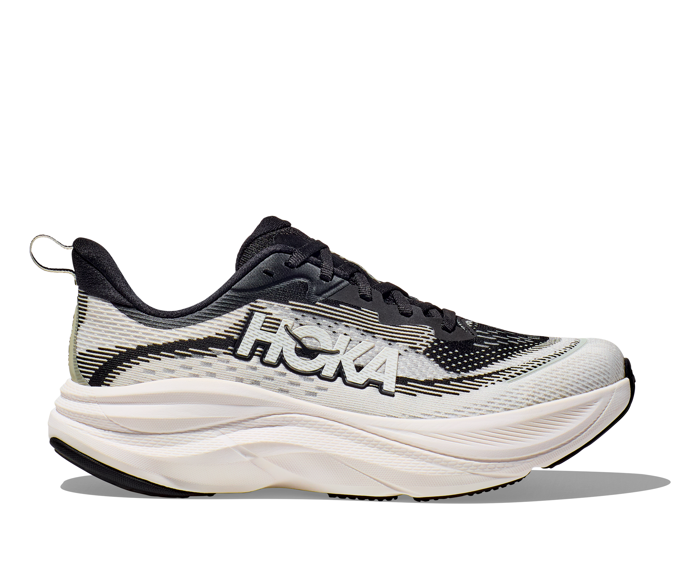 HOKA Women's Skyflow - BLACK / WHITE