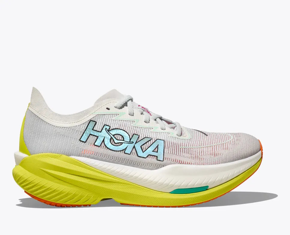 Mens Hoka Mach X 2- Frost/Citrus (1155119-FCT)