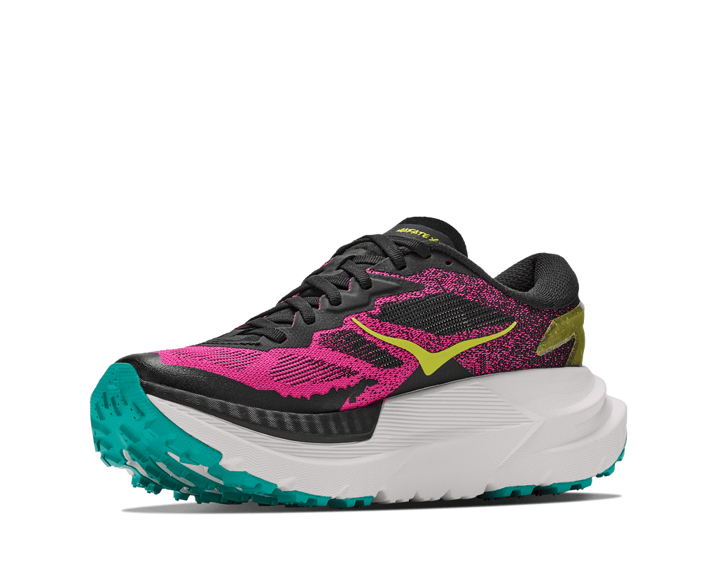 HOKA Women's Mafate X - BLACK / NEON DRAGONFRUIT