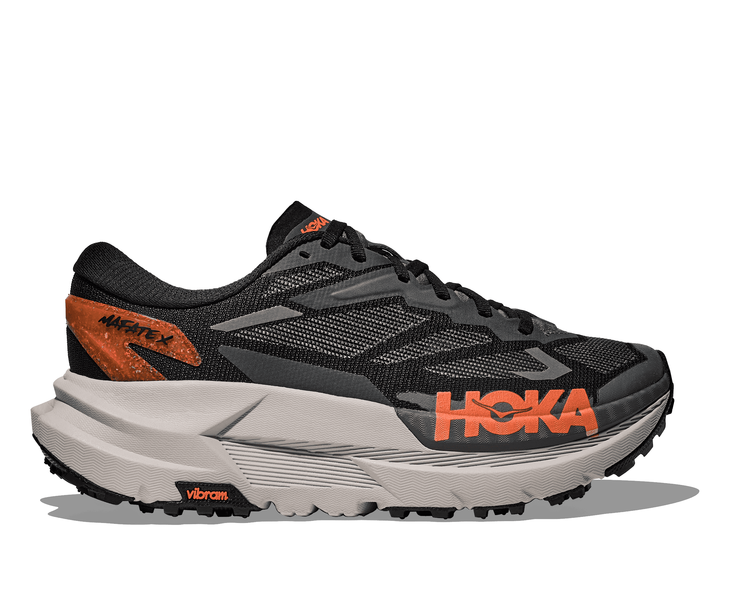 HOKA Women's Mafate X - BLACK / STUCCO