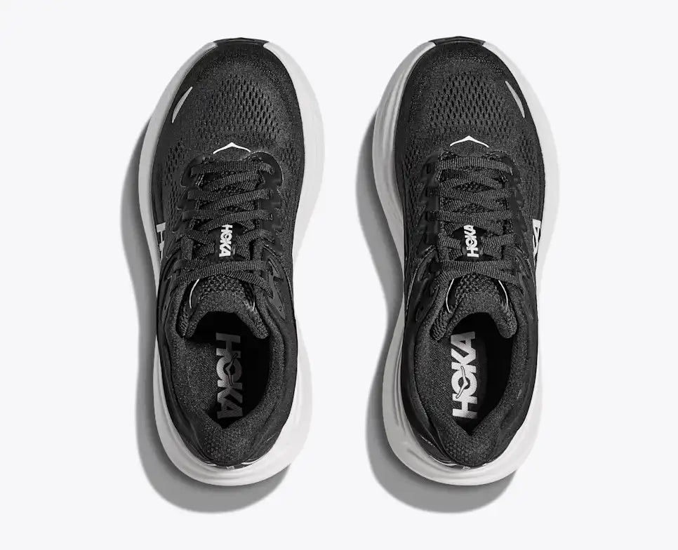 HOKA Men's Bondi 9 - BLACK / WHITE (Extra Wide)