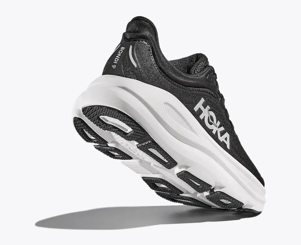 HOKA Men's Bondi 9 - BLACK / WHITE (Extra Wide)