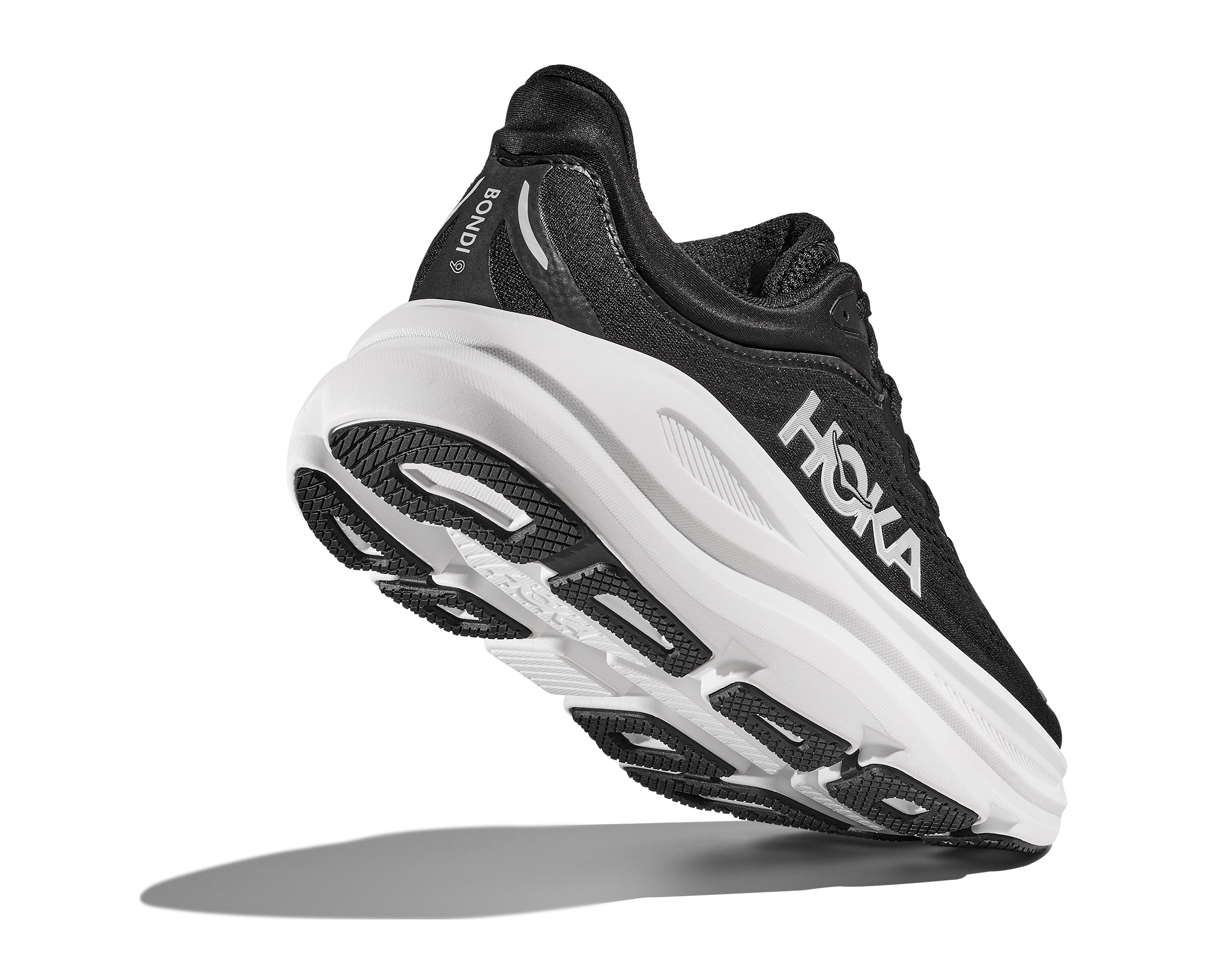 HOKA Men's Bondi 9 - BLACK / WHITE (Wide)