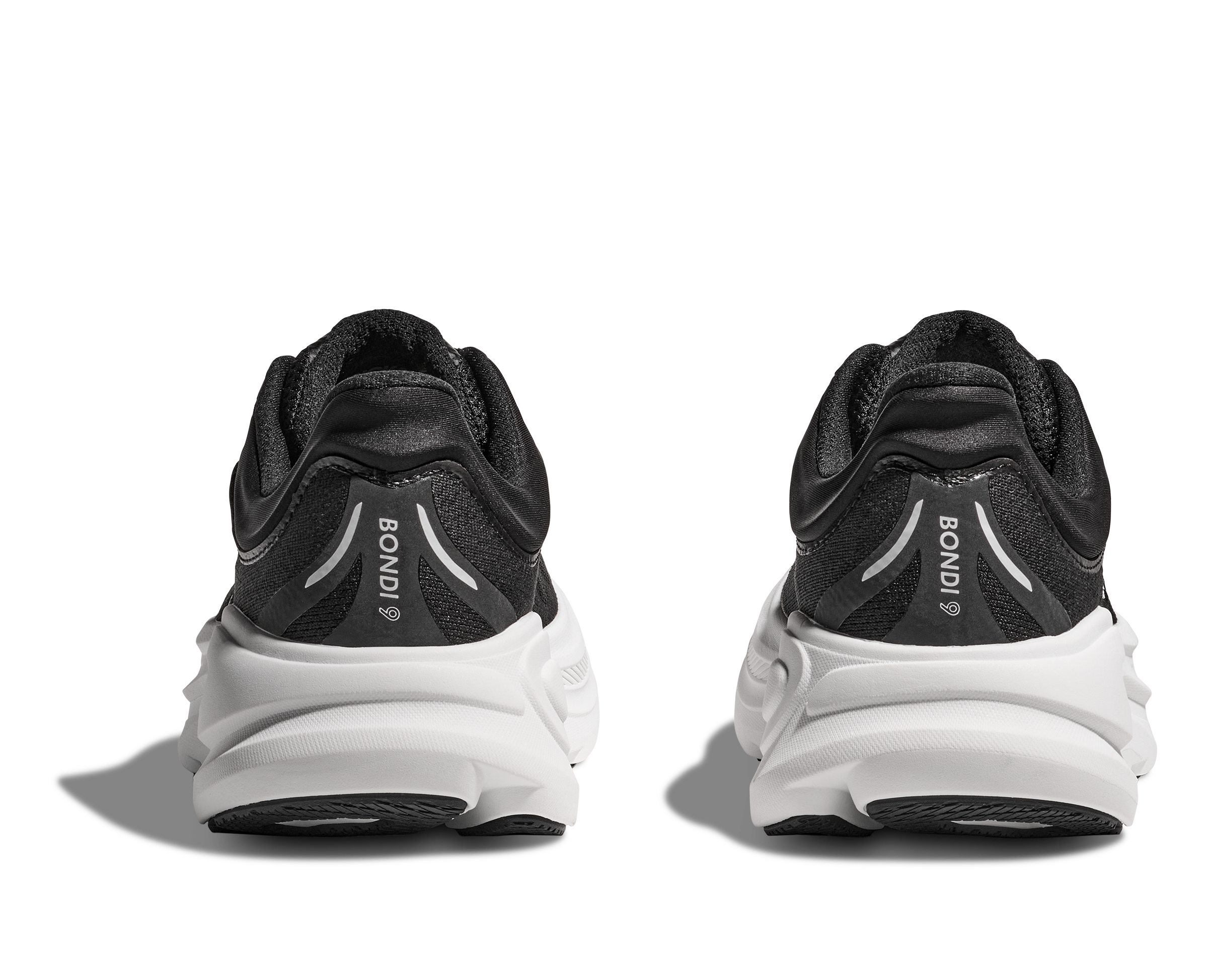 HOKA Men's Bondi 9 - BLACK / WHITE (Wide)