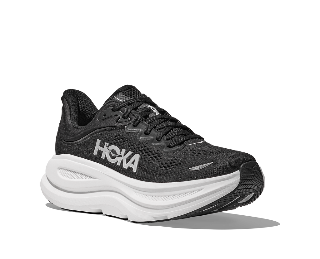 HOKA Men's Bondi 9 - BLACK / WHITE